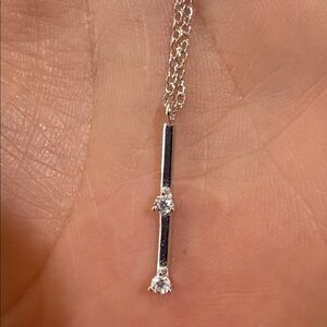 925 Silver Necklace‎ ,Siizu with grade AAA cubic  zirconia stone